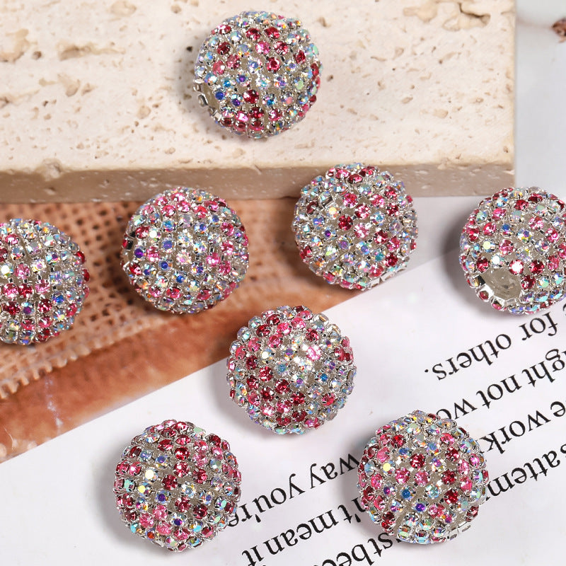 Wholesale 5pcs/pack Heavy Duty Colored Rhinestone Claw Chain Drill Beads
