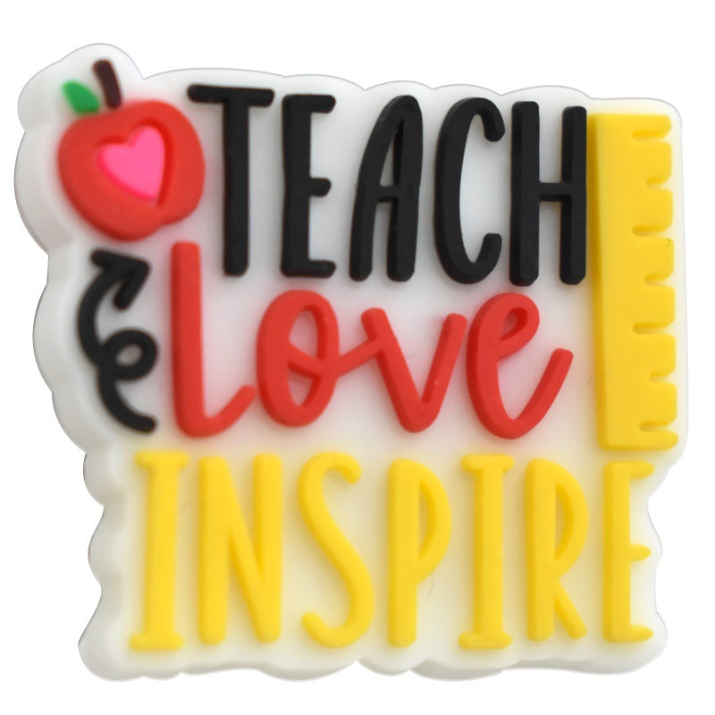 Wholesale Random 100pcs/pack  Back-to-School Series Student Stationery  Focal Beads