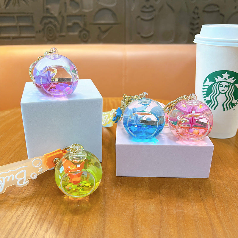 Wholesale of Imported Paper Crane Acrylic Keychains