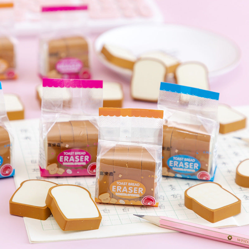 Wholesale Cartoon Toast TPR Rubber