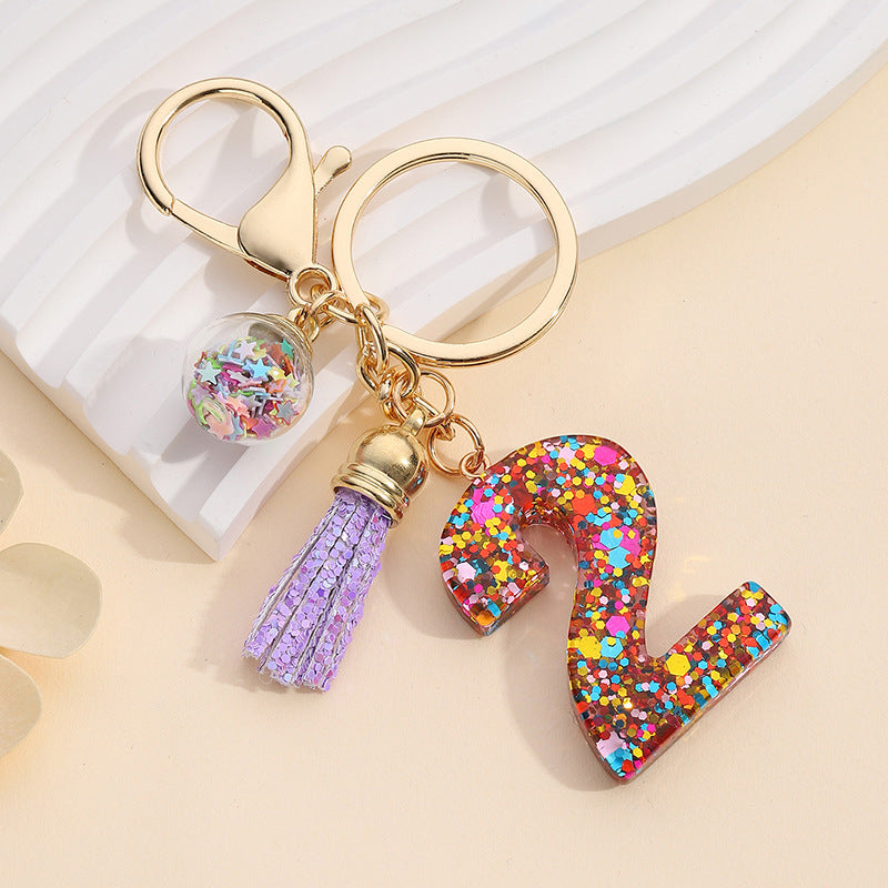 Wholesale Lucky Number Resin Keychain