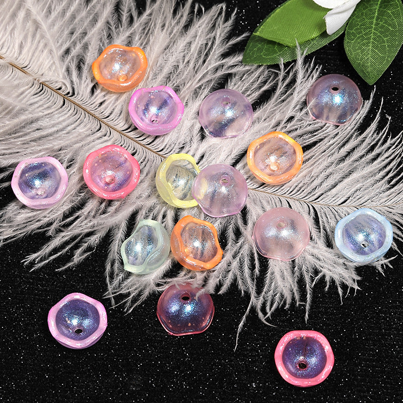 Wholesale 500g/pack Acrylic Luminous Fine Glitter Five-pointed Star Beads DIY