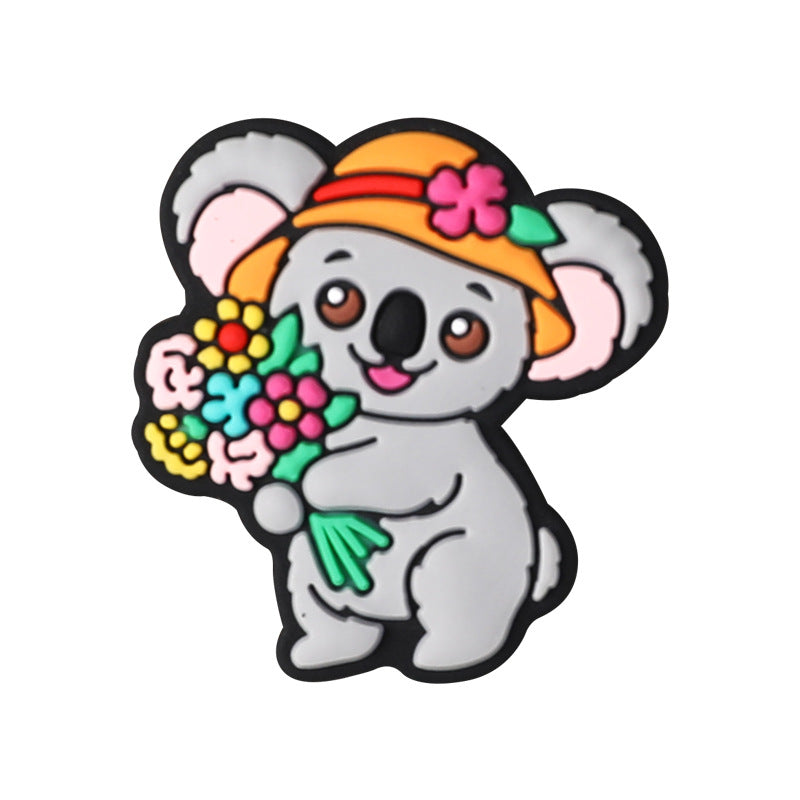 Wholesale 20pcs Cartoon Animal Butterfly Bird Silicone Beads