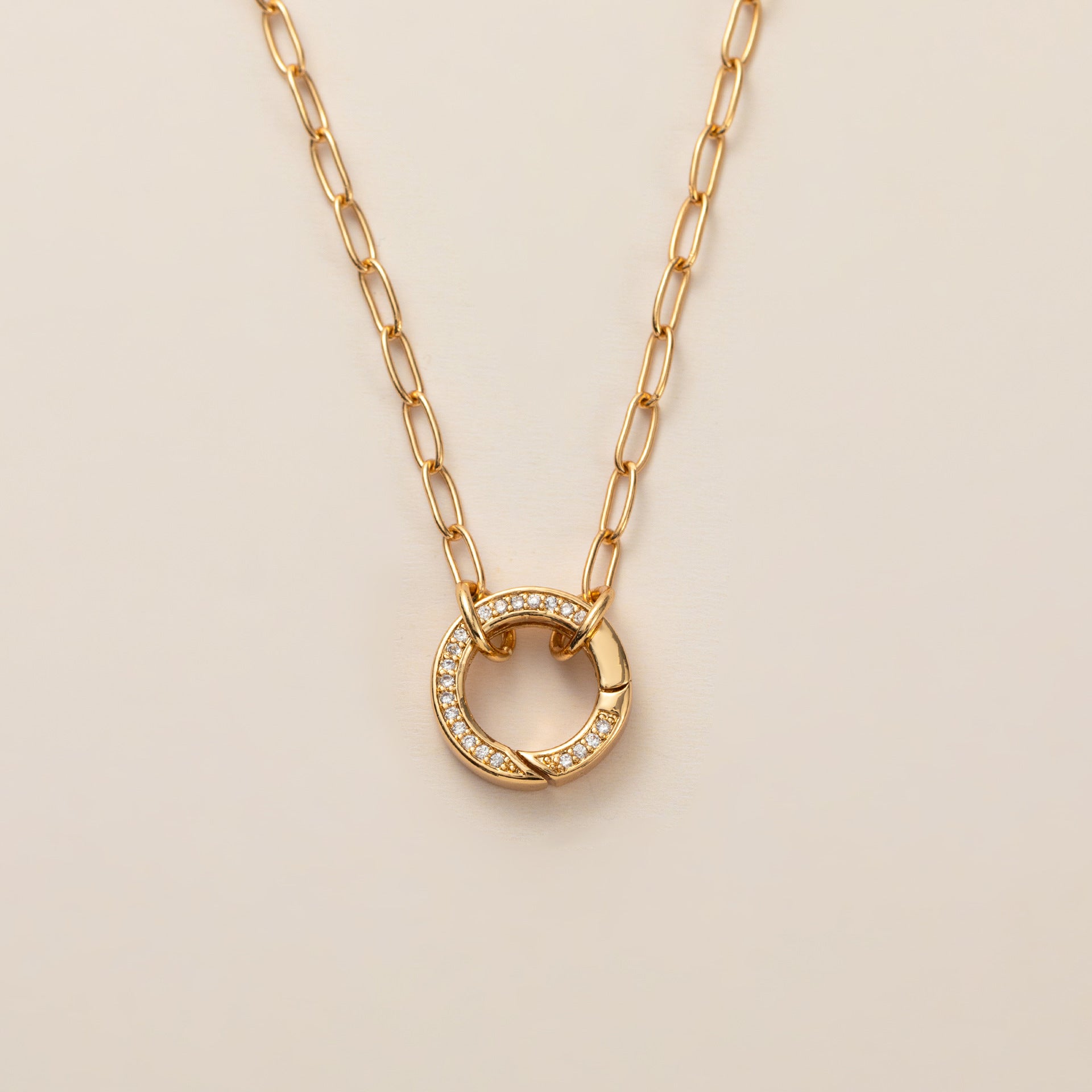 Wholesale Electroplated Copper Twelve Birthstone Necklace For Women Sweet Simple Chic Jewelry Gift