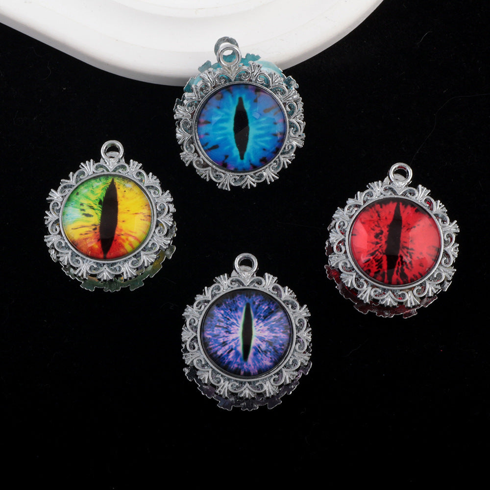 Wholesale Devil Eye Clay Diamond Ball Straight Hole Beads