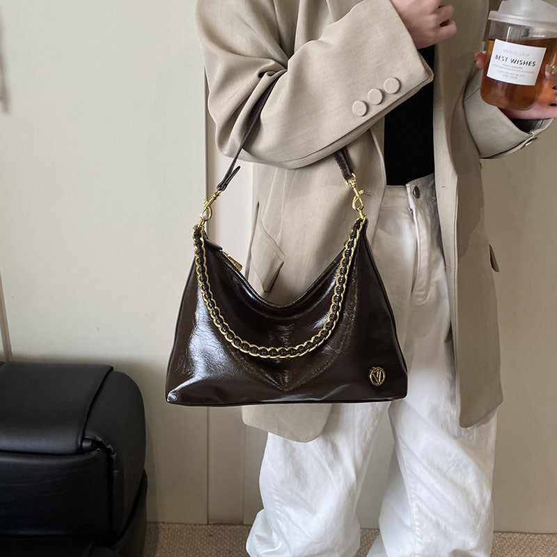 Wholesale Vintage chain crescent shoulder bag