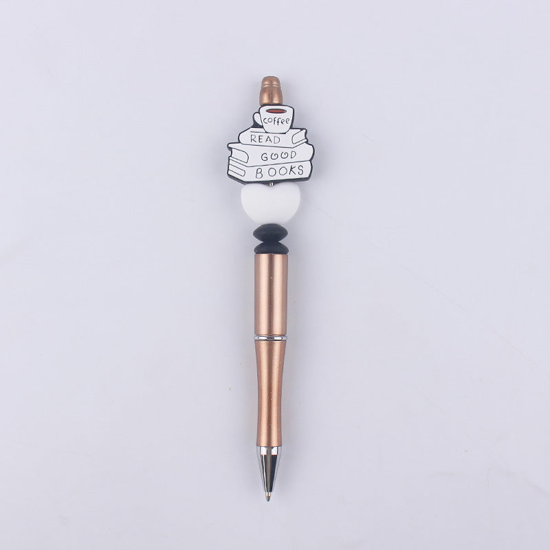 Wholesale Cartoon Pattern Mother Series Silicone Beaded Ballpoint Pen