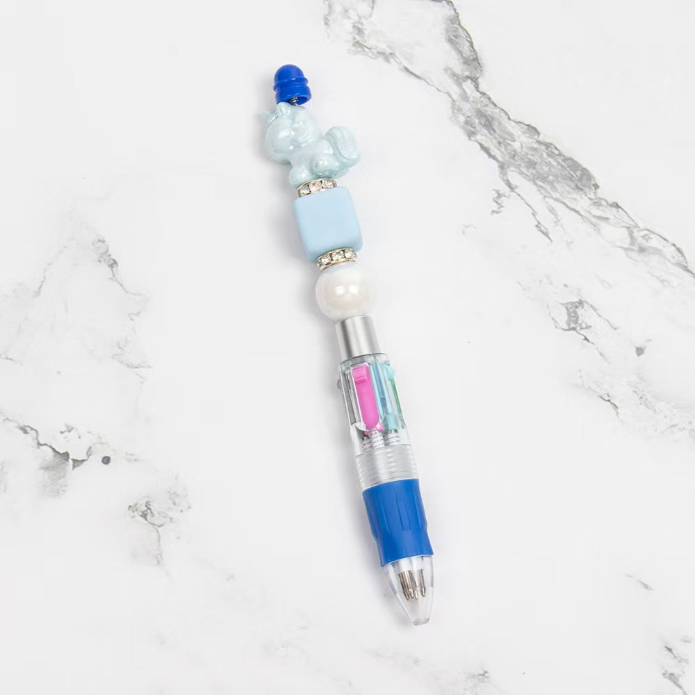 Wholesale 2pcs Cartoon Four Color Beaded Pen