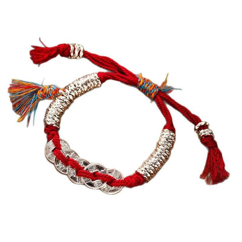 Wholesale Handmade Cotton Rope Bracelet Adjustable Stacked Rope Bracelet