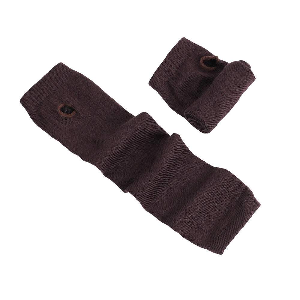 Wholesale Christmas Spring and Autumn Thin Elbow-Length Fingerless Arm Sleeves
