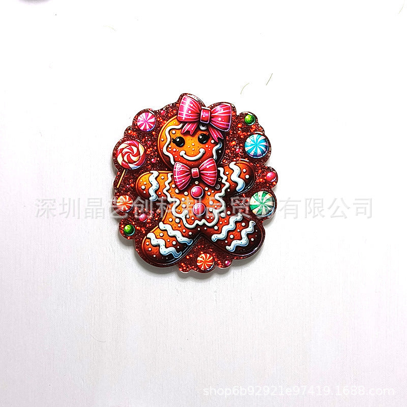 Wholesale 10pcs/pack sequined Christmas crackers acrylic DIY accessories