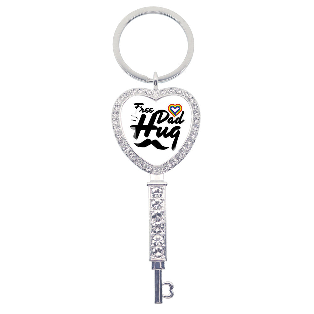 Wholesale LGBT Rainbow Love Metal Keychain