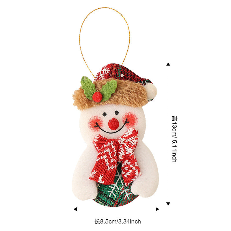 Wholesale Christmas tree ornaments  snowman  cartoon reindeer  bell ornaments