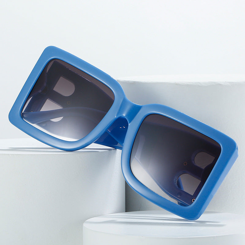 Wholesale Large Frame Square B-leg Sunglasses