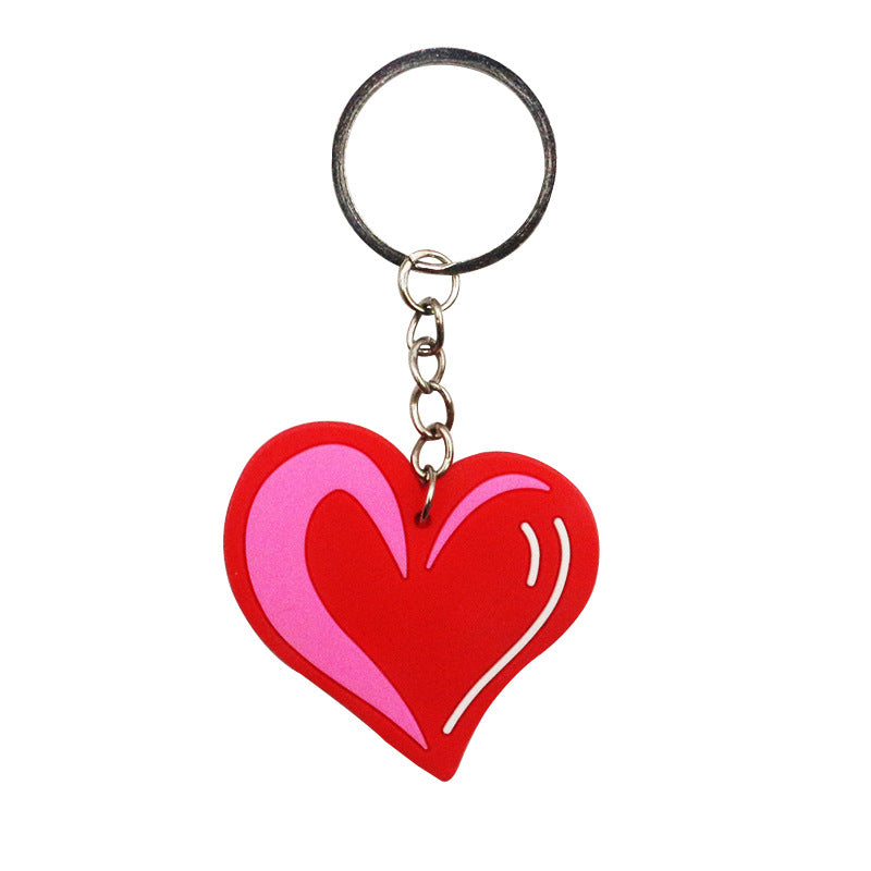 Wholesale Valentine's Day 24PCS/PACK Love PVC Keychains