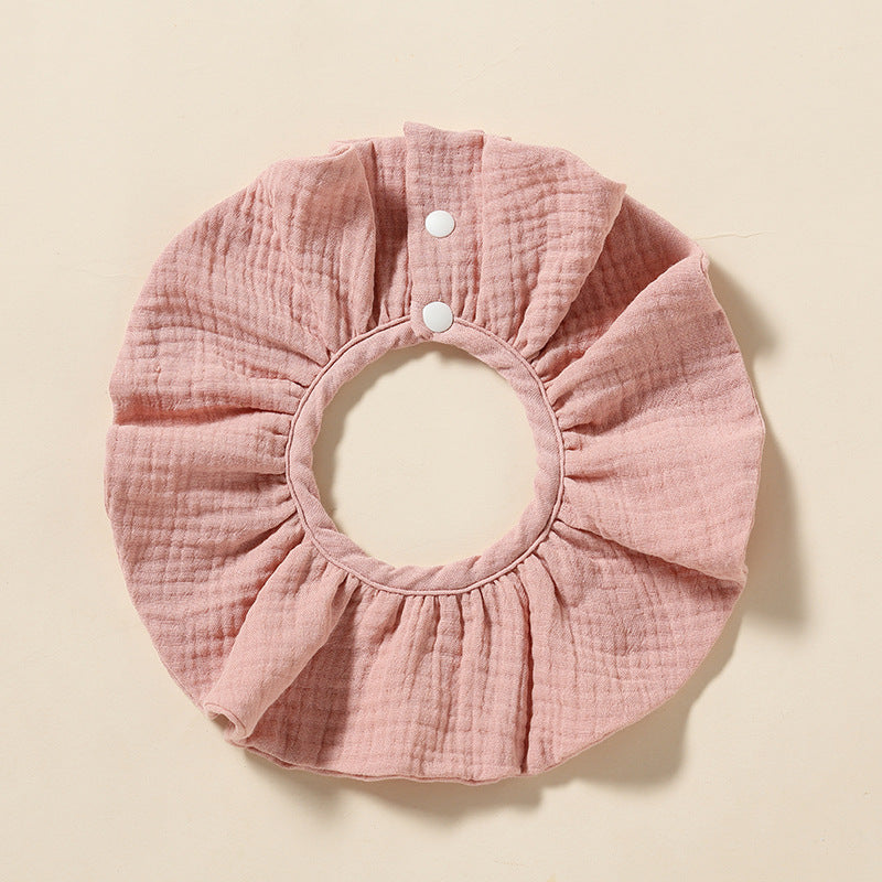 Wholesale Baby Bib 360-degree Bib Pure Cotton 4-layer Gauze Absorbent Bib Children Bib