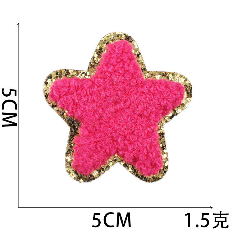 Wholesale Rainbow Embroidered Iron On Patch With Lightning And Five Pointed Star Stylish Clothing Accessory For Casual Wear And Resale