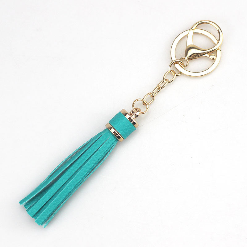 Wholesale Multicolor Leather Rope Tassel Keychain Accessories