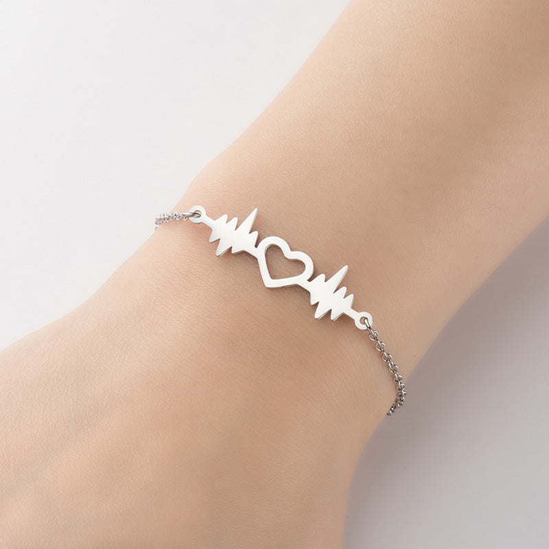 Wholesale Geometric Star Moon Love Bracelet