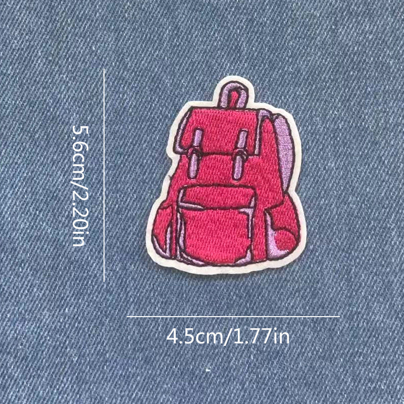 Wholesale Campus Life Back To School Embroidered Patch Iron On Decorative Accent For Hats Bags Clothing DIY Accessory
