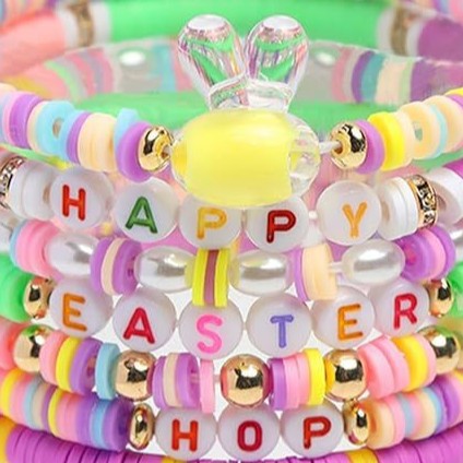 Wholesale   Easter Bunny Soft Clay Bracelet