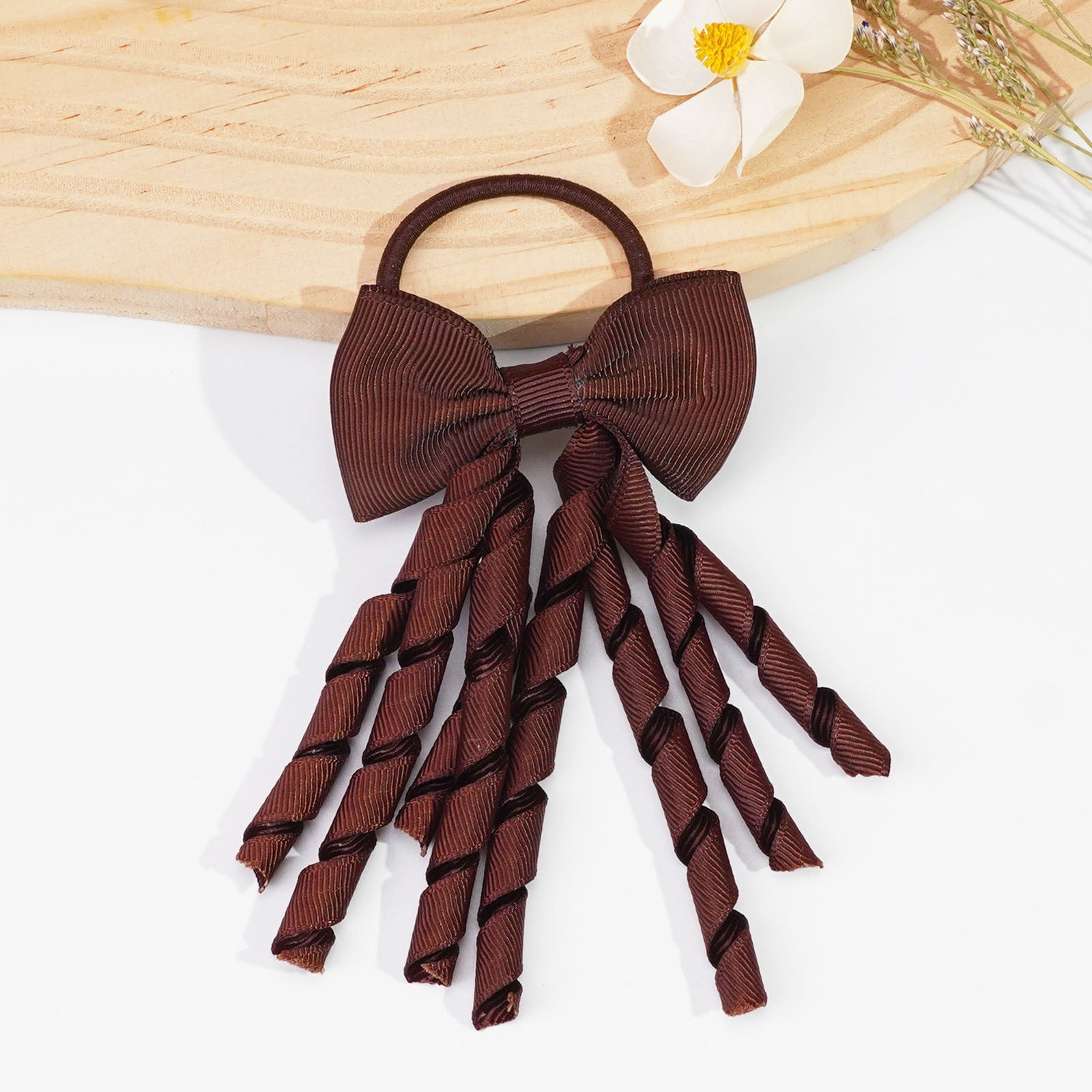 Wholesale bow rubber band roll thread belt Christmas headdress