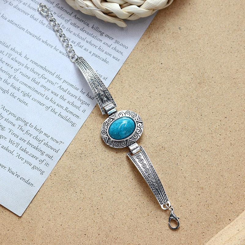 Wholesale Colored Stone All-match Simple Bracelet