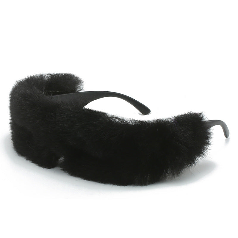 Wholesale Plush Hip Hop Warm Color Sunglasses