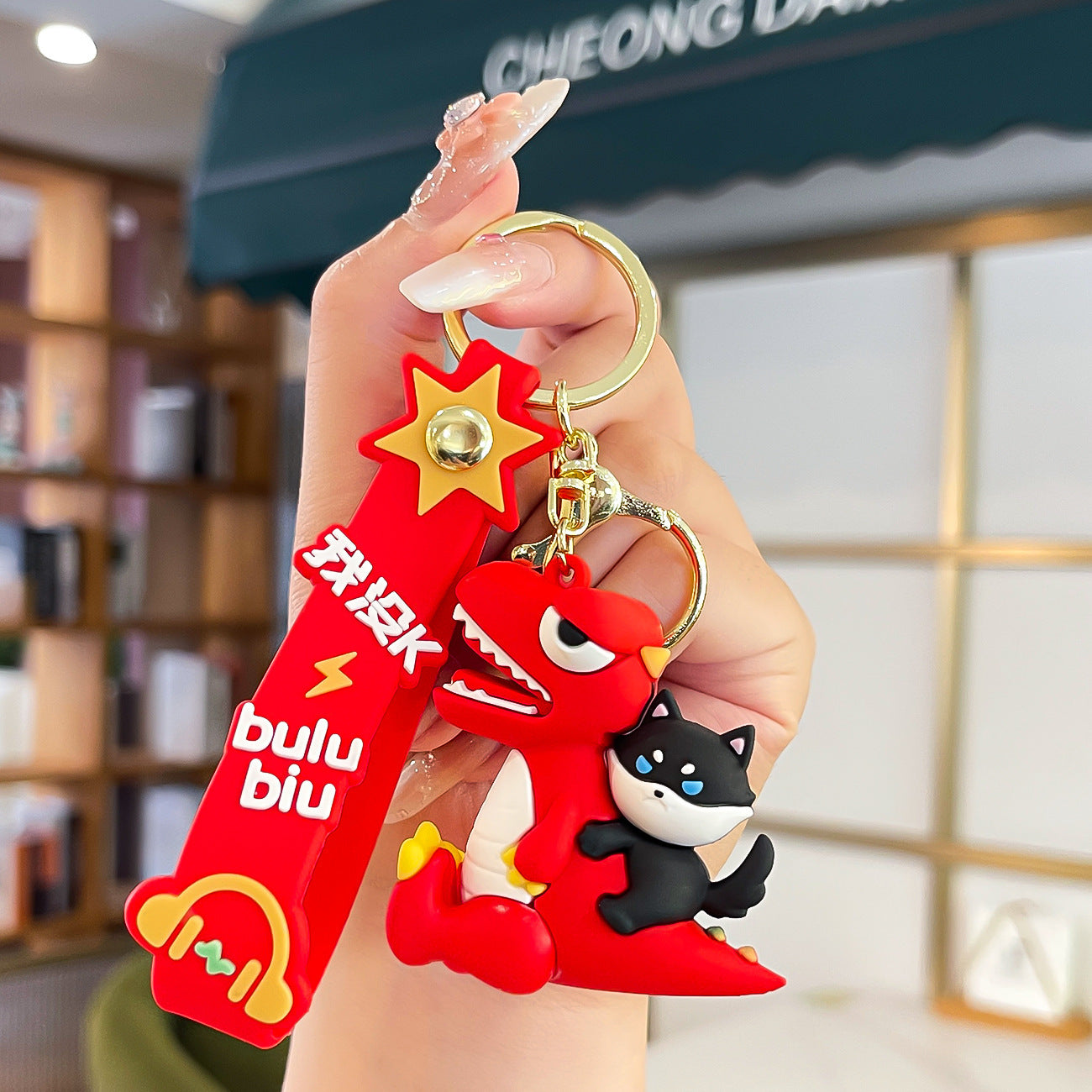 Wholesale Dinosaur Anti-Wolf Keychain