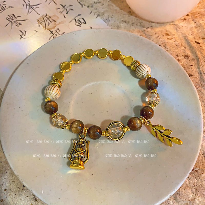 Wholesale titanium steel female niche all-match light luxury high-end lovers bracelet