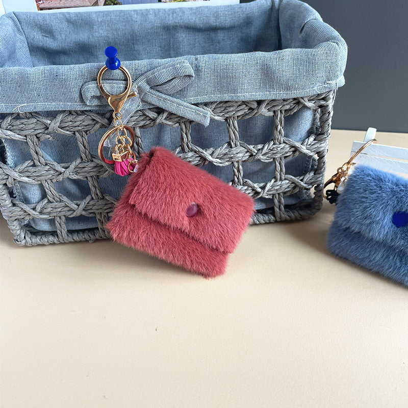 Wholesale Mini Plush Coin Wallet Keychain