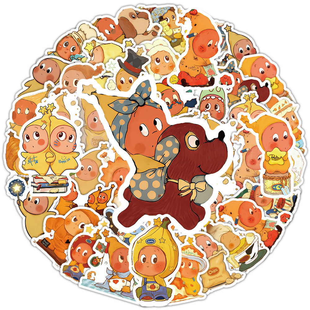 Wholesale 50 Cute Cartoon Star People Waterproof Vinyl Stickers   OLY Exclusive