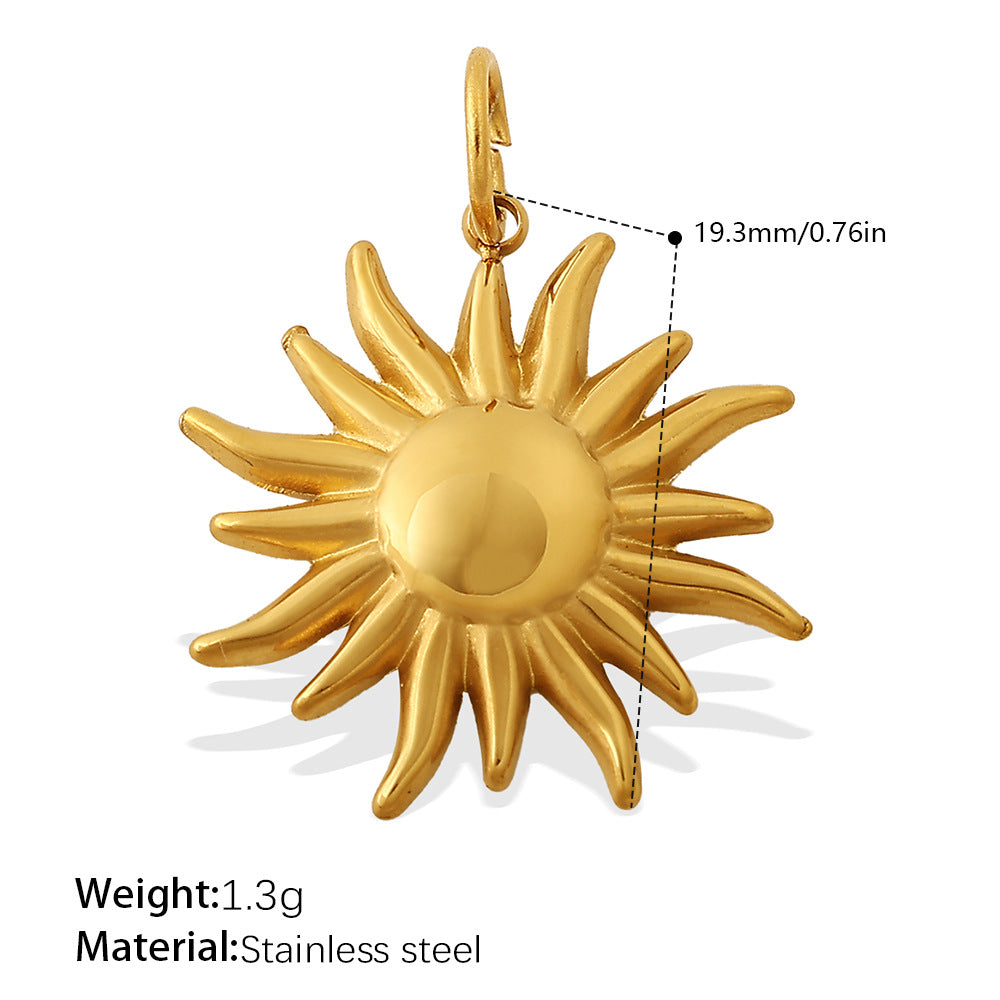Wholesale Ocean style retro key heart-shaped stainless steel necklace pendant accessories