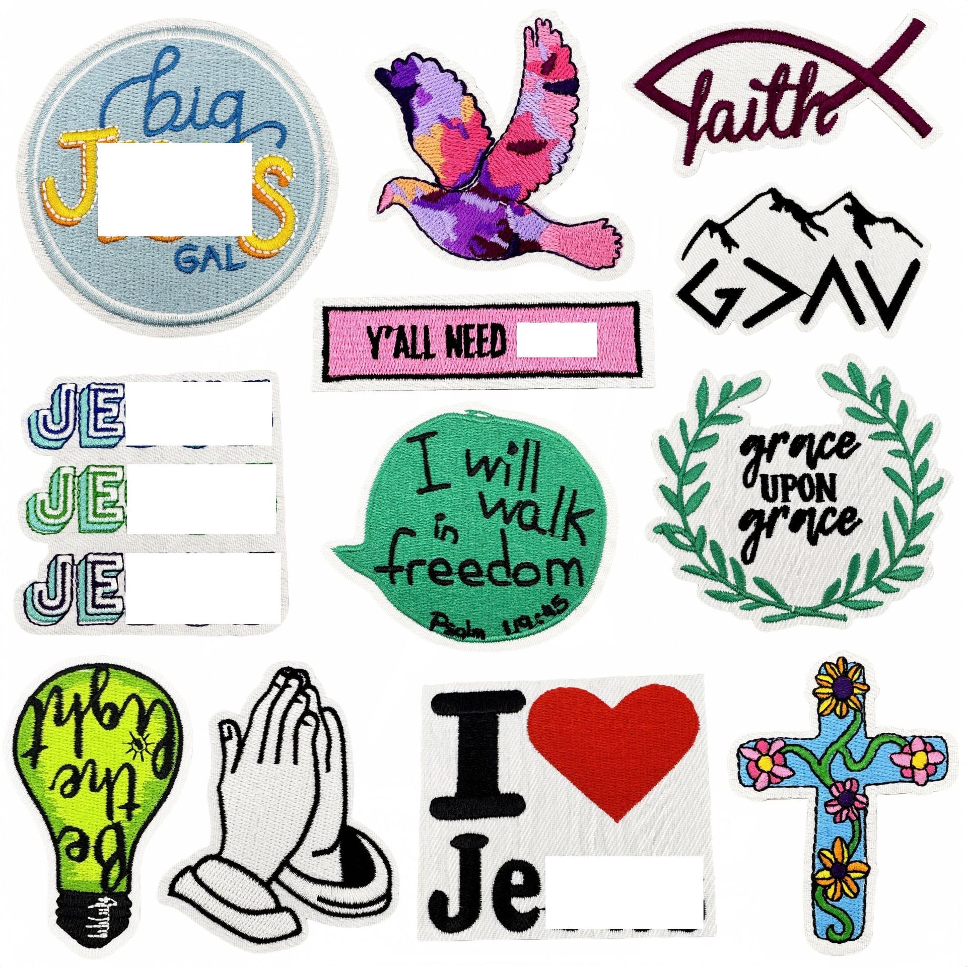 Wholesale Cartoon  Embroider Inspirational Quotes Cloth DIY Patches