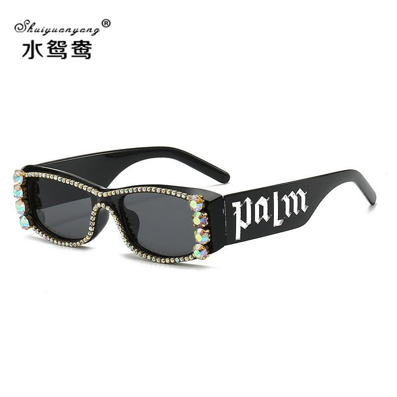 Wholesale Square Diamond-studded High-end Fashion Luxury Sunglasses