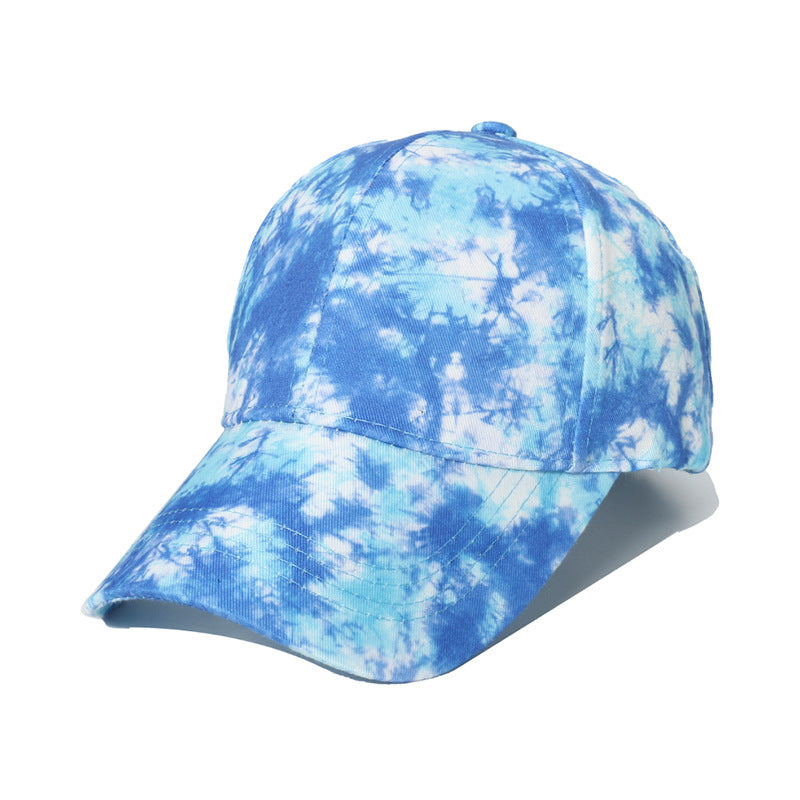 Wholesale Hip Hop Visor Tie Dye Polyester Baseball Cap