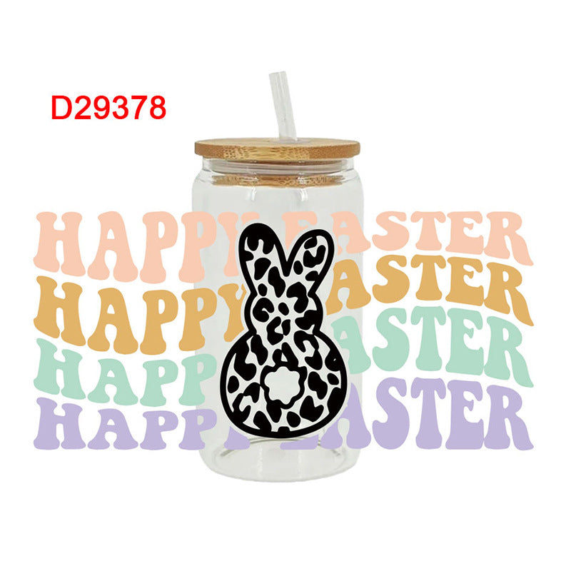 Wholesale Cute cartoon multicolor 16oz Cup UV DTF Wraps