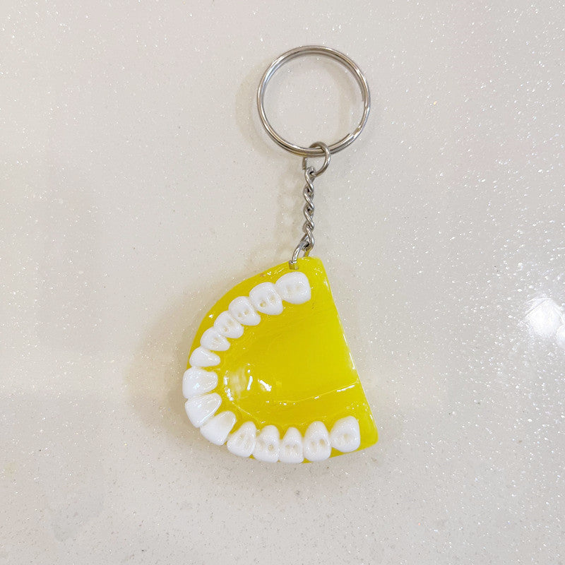 Keychains de resina de dentaduras al por mayor