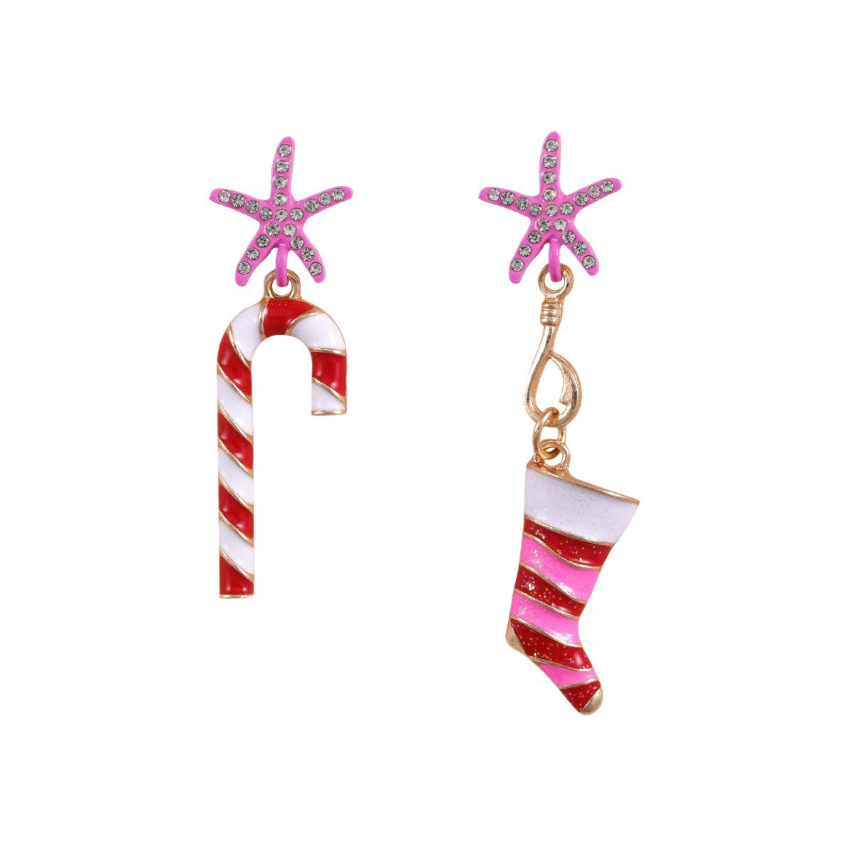 Wholesale Cute cartoon beaded  Christmas tree earrings