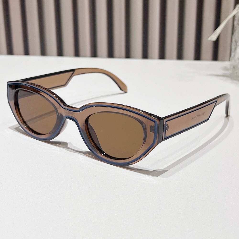 Wholesale Paint Cat-eye Fashion Retro Sunglasses