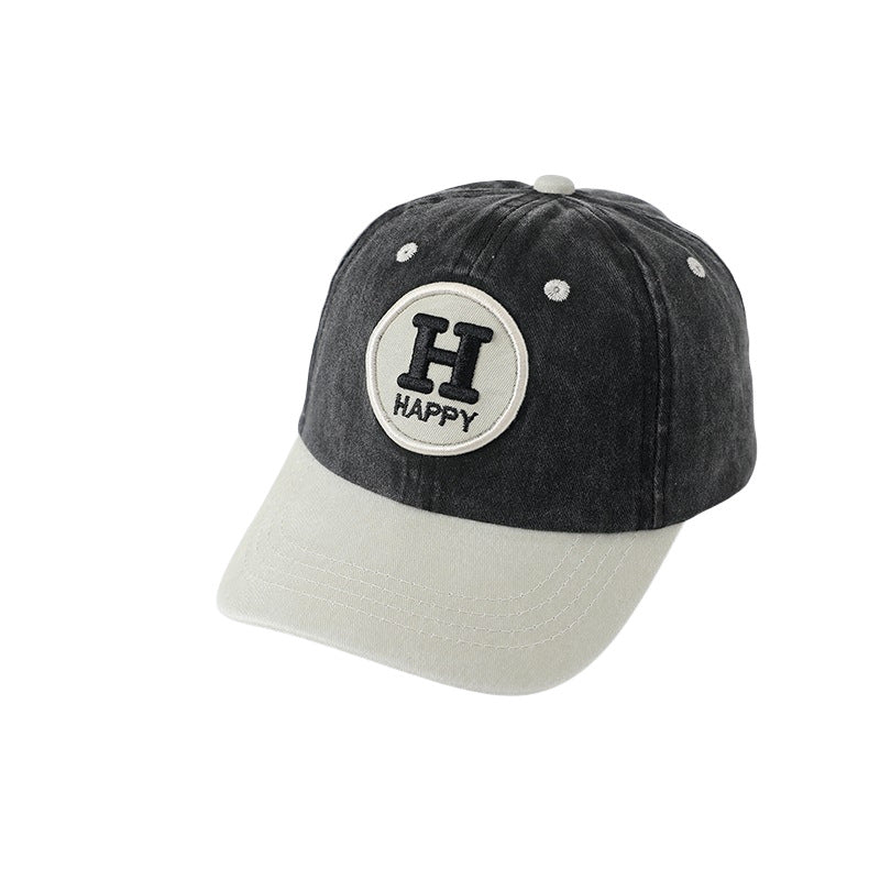 Wholesale Children's washed embroidered baseball cap