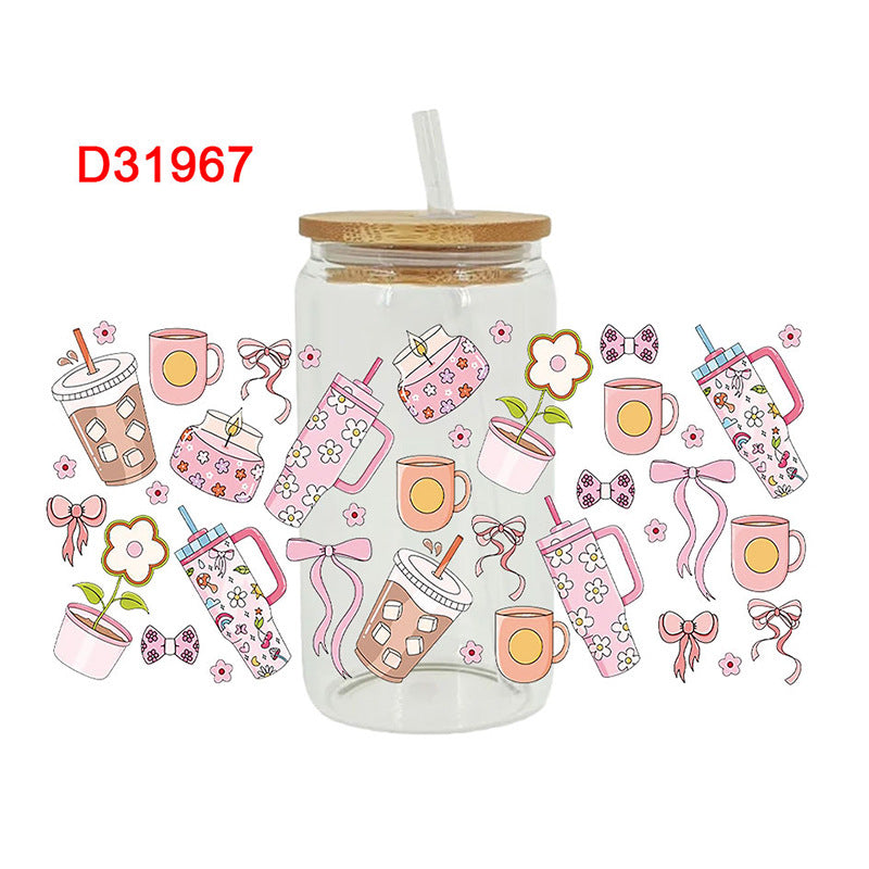 Wholesale Colorful Picnic  16oz Cup UV DTF Wraps