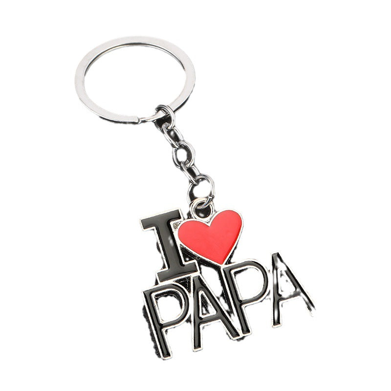 Wholesale Mother's Day Father's Day Metal Keychain