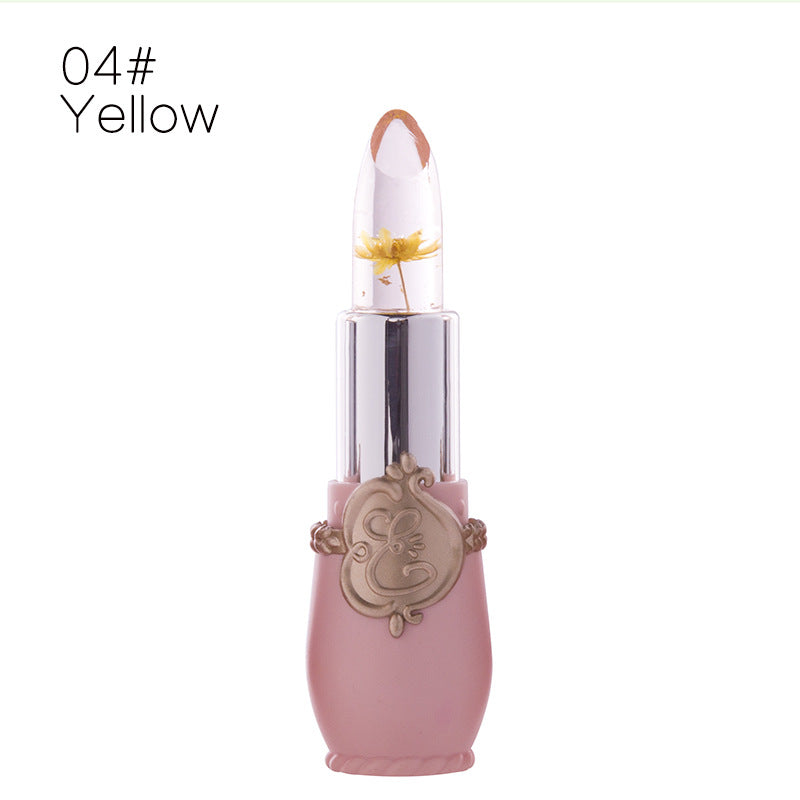 Wholesale Dried Flower Lip Gloss Lipstick Temperature Changing Lipstick
