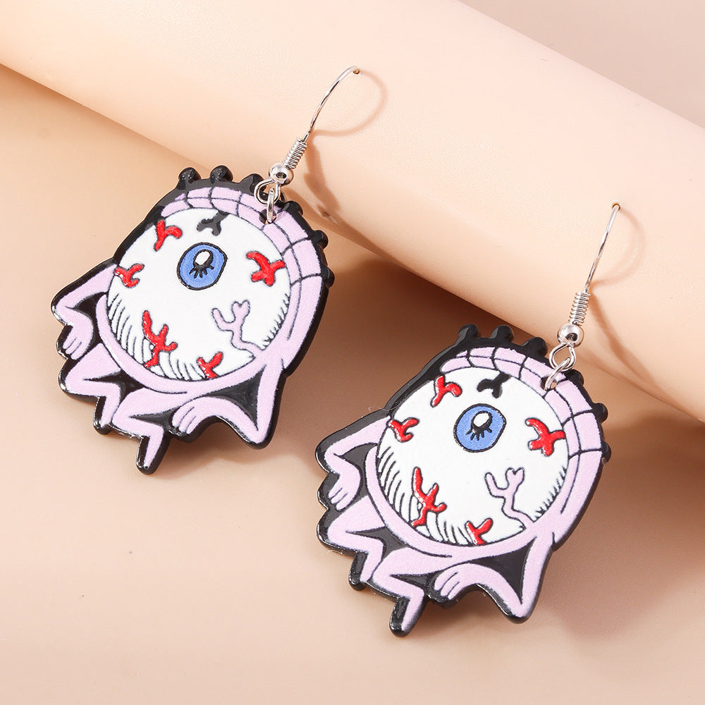 Wholesale Christmas Elk Bell Bow Santa Heart Snowflake Asymmetrical Penguin Earrings