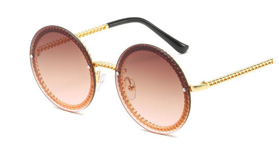 Wholesale Metal Chain Frameless Versatile Sunglasses