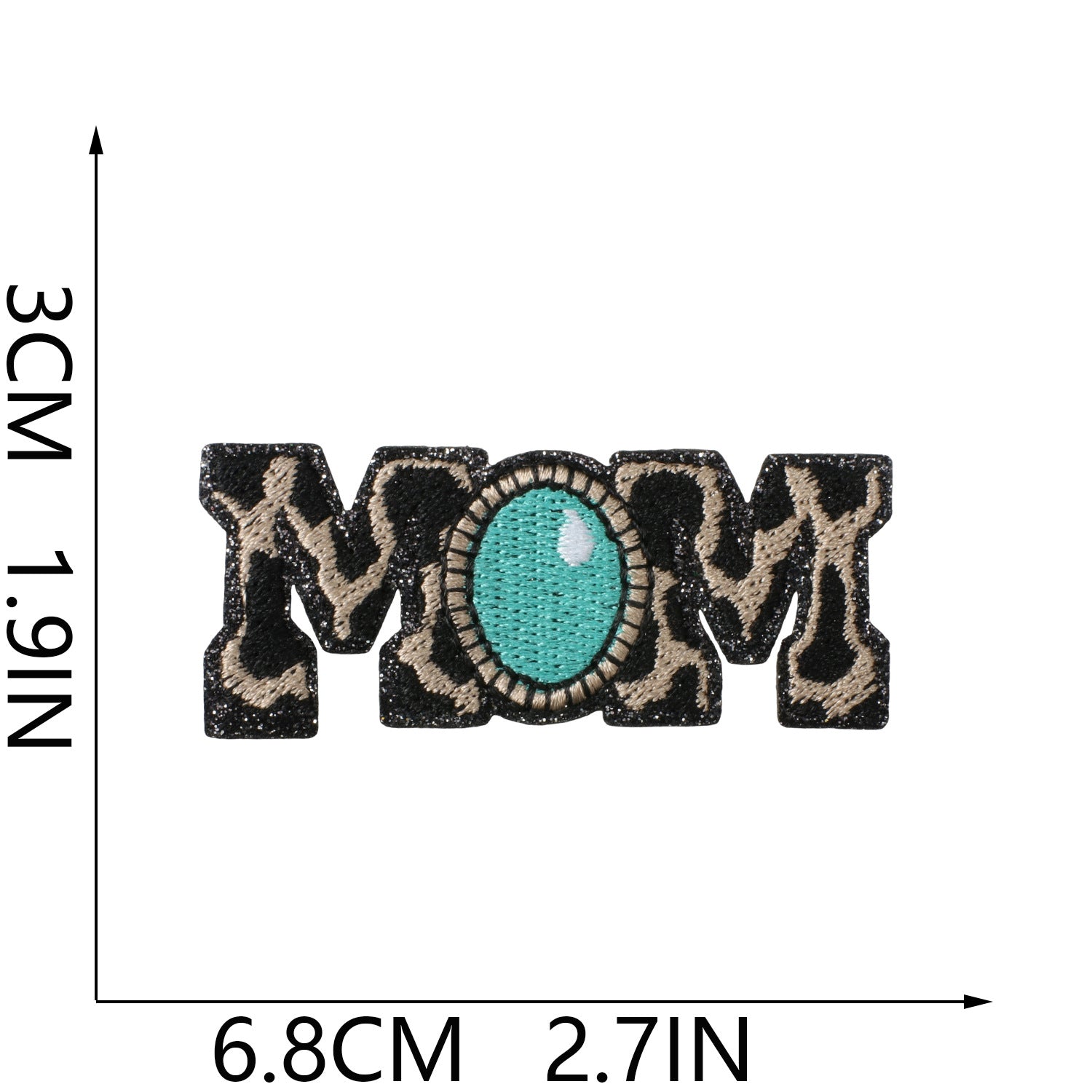 Wholesale Trendy Western Cowboy Embroidered Patches Cross And Leopard Bow Design Polyester Thread Stylish Clothing Decoration For Everyday Use