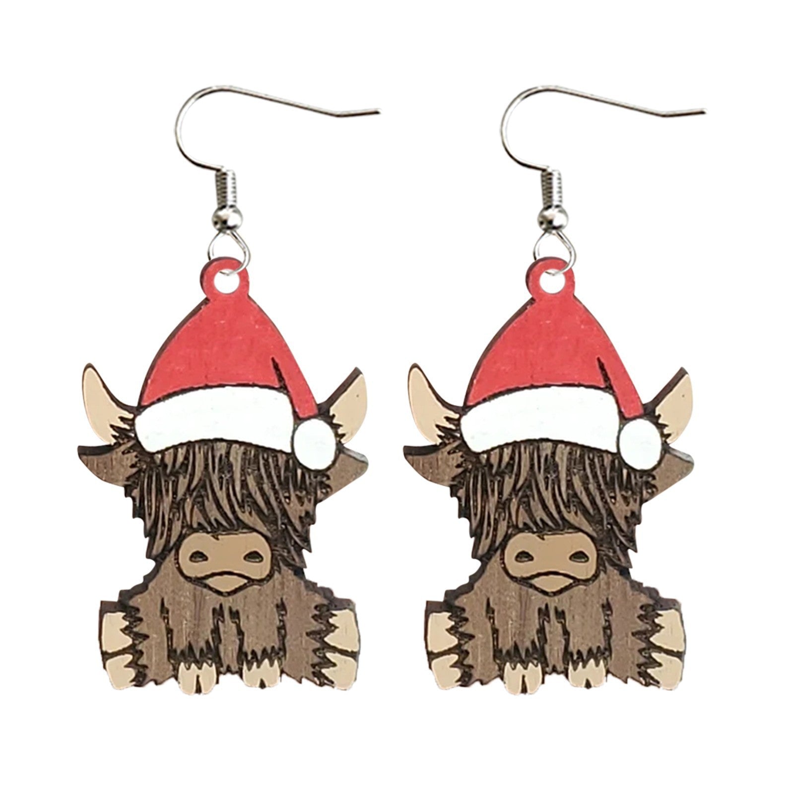 Wholesale New Christmas Yak Farm Christmas Style Earrings