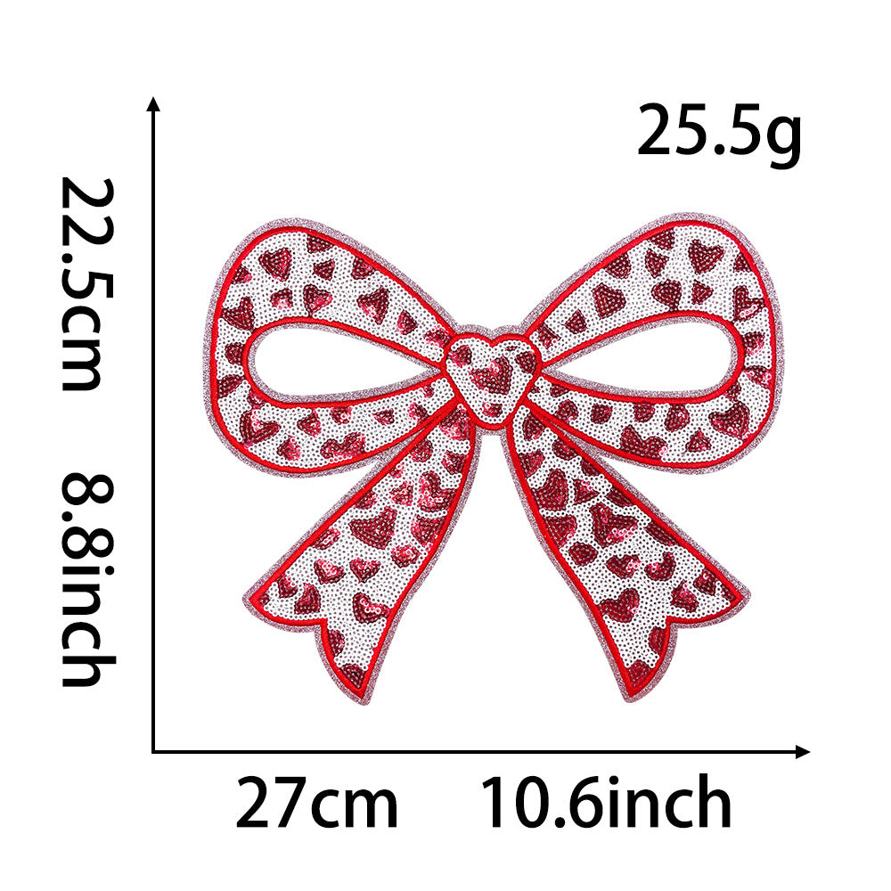 Wholesale Trendy Sequin Embroidered Lucky Carnival Patch Valentine S Day Coat Accessory