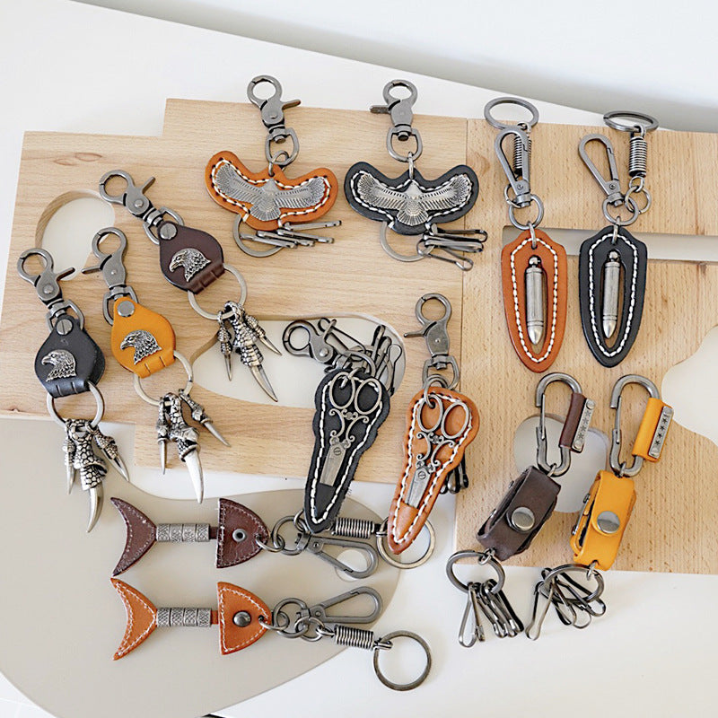 Wholesale Cowhide Zinc Alloy Eagle Dagger Metal Key Hooks